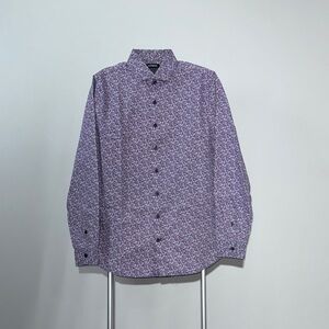 Express Purple Button Down Shirt Size M
